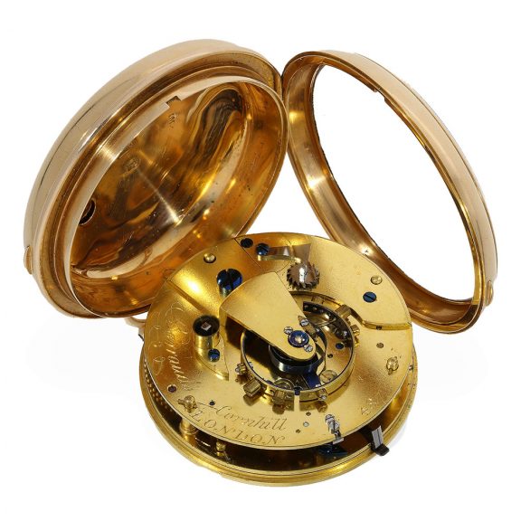 English gold chronometer in Earnshaw's manner Circa 1810 English gold chronometer in Earnshaw's manner Circa 1810