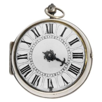 French silver one hand Oignon with mock pendulum Circa 1690