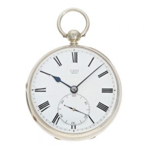 English historical silver Observatory Chronometer Circa 1856