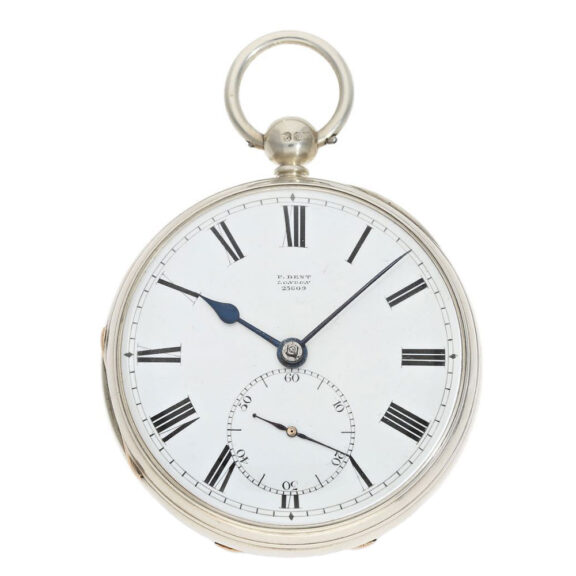 English historical silver Observatory Chronometer Circa 1856