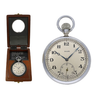 Swiss observation chronometer in mahogany box Circa 1940