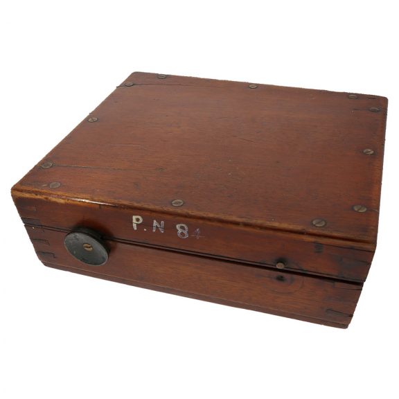 Swiss metal deck watch in original Mahogany box Circa 1930 Swiss metal deck watch in original Mahogany box Circa 1930