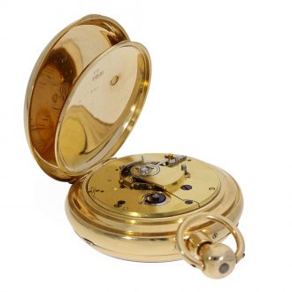 English 18K gold minute repeating duplex watch Circa 1822