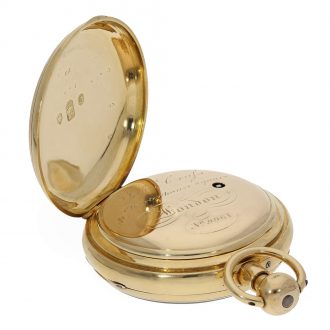 English 18K gold minute repeating duplex watch Circa 1822