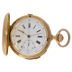 Swiss 18 carat gold à goutte watch with minute repeater Circa 1875