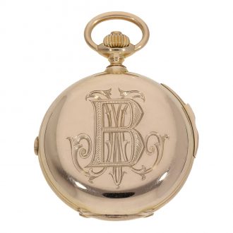 Swiss 18 carat gold à goutte watch with minute repeater Circa 1875