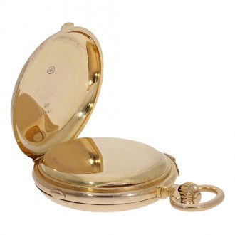 Swiss 18 carat gold à goutte watch with minute repeater Circa 1875