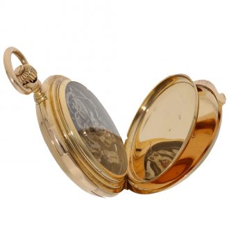 Swiss 18 carat gold à goutte watch with minute repeater Circa 1875
