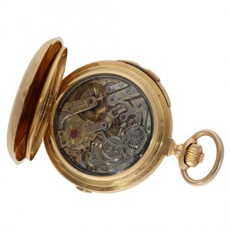 Swiss 18 carat gold à goutte watch with minute repeater Circa 1875