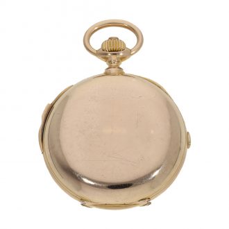 Swiss 18 carat gold à goutte watch with minute repeater Circa 1875