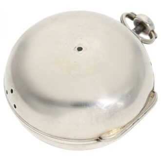 French silver repeating Oignon with mock pendulum Circa 1720