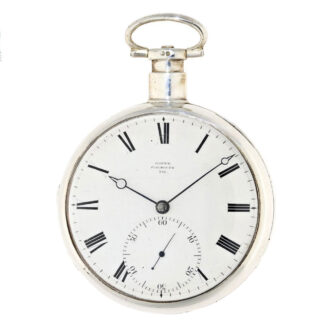 English important silver deck watch chronometer Circa 1824
