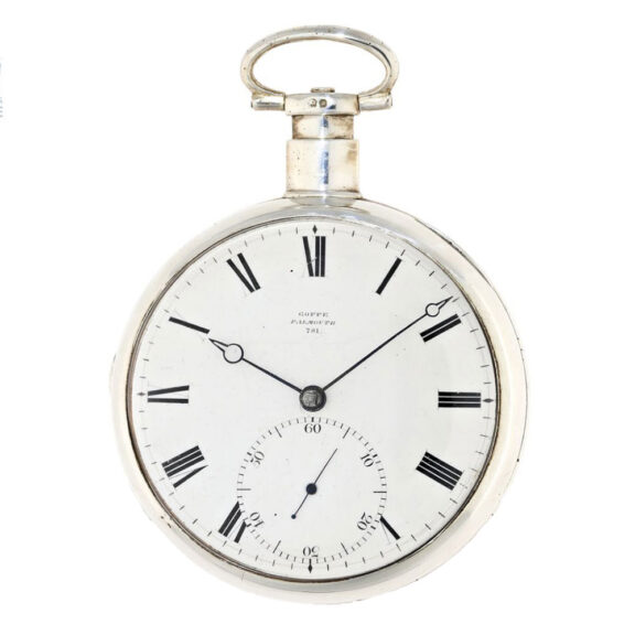 English important silver deck watch chronometer Circa 1824