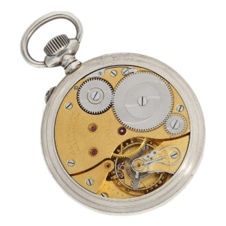 The movement bears not one, but two hallmarks, displaying its works number