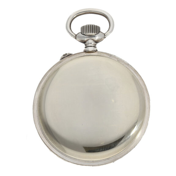 The watch is encased in a 900 silver plain open faced case, hallmarked by GUB Glashütte. The silver plated dial of the chronometer showcases a range of features designed to enhance its functionality The watch is encased in a 900 silver plain open faced case, hallmarked by GUB Glashütte. The silver plated dial of the chronometer showcases a range of features designed to enhance its functionality
