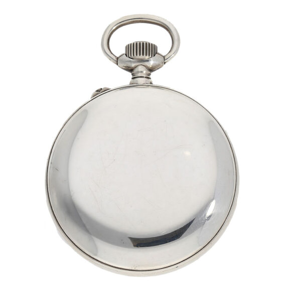 The watch is encased in a 900 silver plain open faced case, hallmarked by GUB Glashütte. The silver plated dial of the chronometer showcases a range of features designed to enhance its functionality The watch is encased in a 900 silver plain open faced case, hallmarked by GUB Glashütte. The silver plated dial of the chronometer showcases a range of features designed to enhance its functionality
