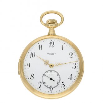 Swiss 18 Carat gold precision repeater pocket watch Circa 1910