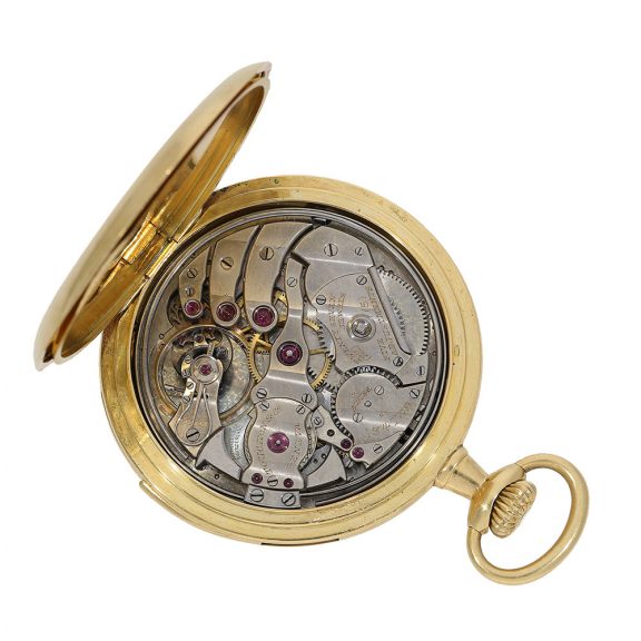 Swiss 18 Carat gold precision repeater pocket watch Circa 1910 Swiss 18 Carat gold precision repeater pocket watch Circa 1910