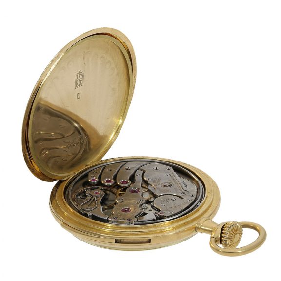 Swiss 18 Carat gold precision repeater pocket watch Circa 1910 Swiss 18 Carat gold precision repeater pocket watch Circa 1910