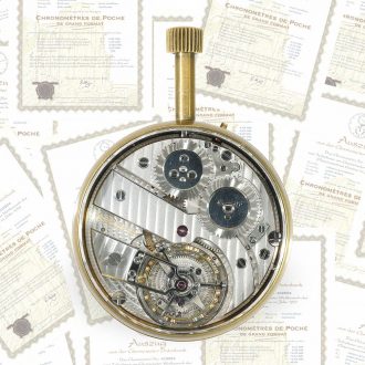 Swiss 18K gold contest chronometer tourbillon Circa 1940