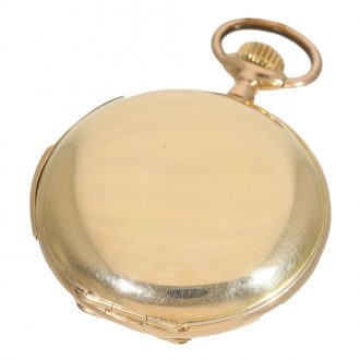 Swiss 14 carat gold à goutte watch with minute repeater Circa 1900