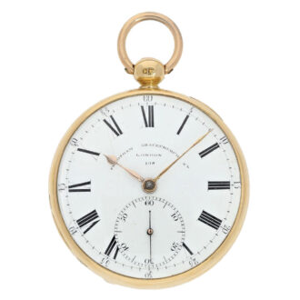 English pocket chronometer in manner of Earnshaw Circa 1824