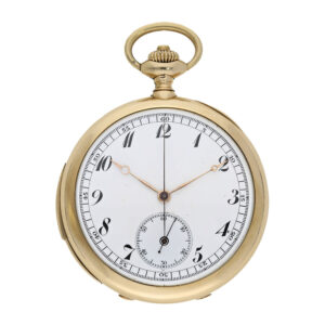 French complicated pocket watch minute repeater with chronograph Circa 1890