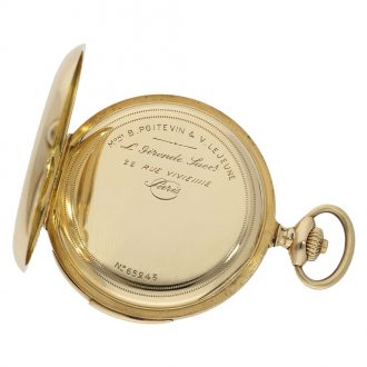 French complicated pocket watch minute repeater with chronograph Circa 1890