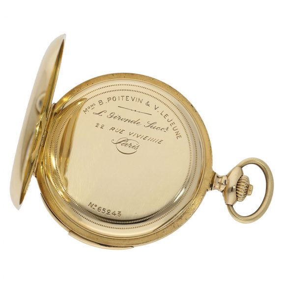 French complicated pocket watch minute repeater with chronograph Circa 1890 French complicated pocket watch minute repeater with chronograph Circa 1890