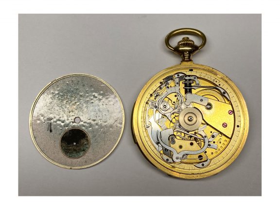 French complicated pocket watch minute repeater with chronograph Circa 1890 French complicated pocket watch minute repeater with chronograph Circa 1890
