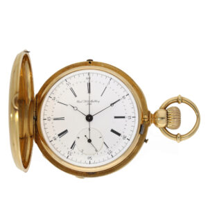 Swiss 18K gold jumping seconds chronograph Circa 1860