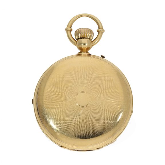 Swiss 18K gold jumping seconds chronograph Circa 1860 Swiss 18K gold jumping seconds chronograph Circa 1860