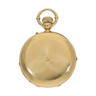 Swiss 18K gold jumping seconds chronograph Circa 1860 Swiss 18K gold jumping seconds chronograph Circa 1860