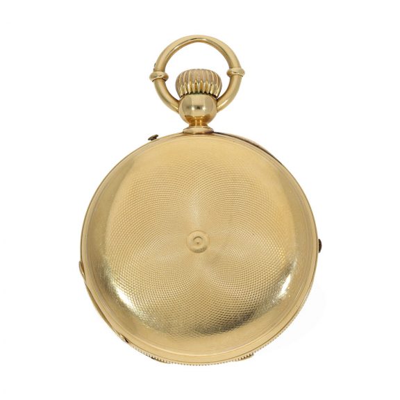 Swiss 18K gold jumping seconds chronograph Circa 1860 Swiss 18K gold jumping seconds chronograph Circa 1860