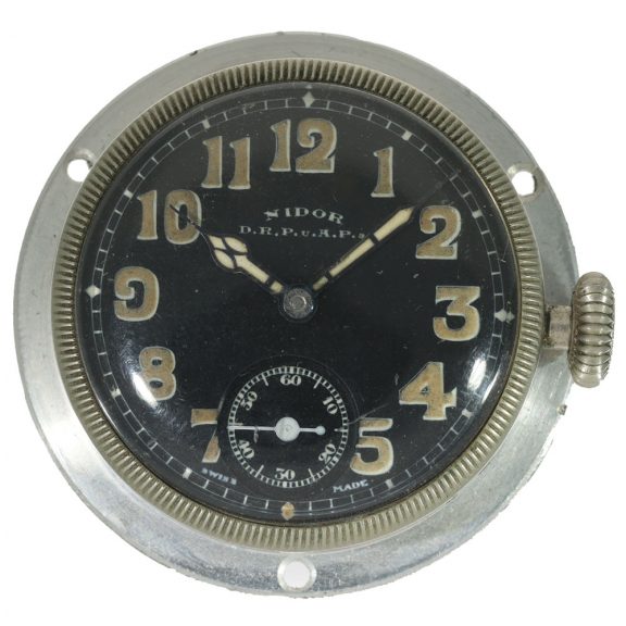 Swiss metal pilot's board watch from the Second World War Circa 1942 Swiss metal pilot's board watch from the Second World War Circa 1942