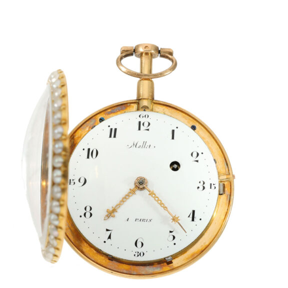 French 18 carat gold and enamel verge watch Circa 1800 French 18 carat gold and enamel verge watch Circa 1800