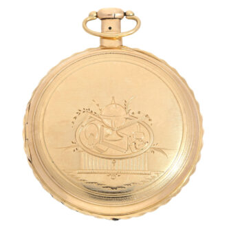 Swiss 18K gold skeletonized repeating watch Circa 1820 Swiss 18K gold skeletonized repeating watch Circa 1820