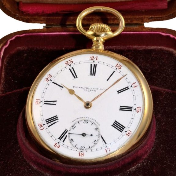 Swiss very rare 18 Carat gold anker chronometer ‘Gondolo’ Circa 1912