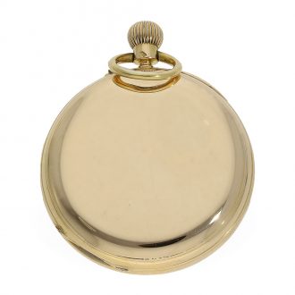 English 18 carat gold open faced chronometer with carrousel Circa 1882