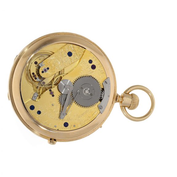 English chronograph with chronometer escapement Circa 1863 English chronograph with chronometer escapement Circa 1863