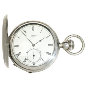 Swiss silver à goutte limited production pocket watch Circa 1992