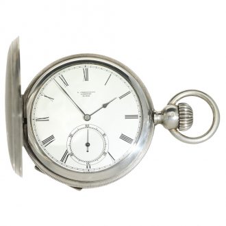 Swiss silver à goutte limited production pocket watch Circa 1992