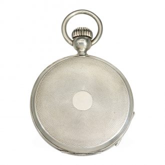 Swiss silver à goutte limited production pocket watch Circa 1992 Swiss silver à goutte limited production pocket watch Circa 1992