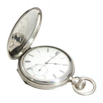 Swiss silver à goutte limited production pocket watch Circa 1992 Swiss silver à goutte limited production pocket watch Circa 1992