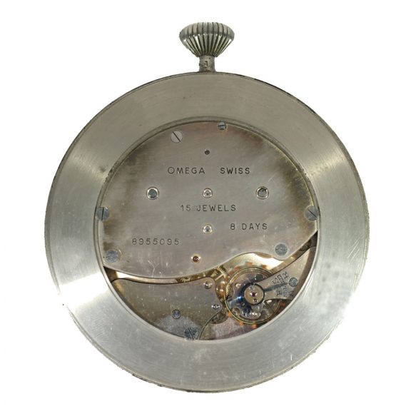 Swiss chrome plated metal automobile dashboard watch Circa 1930 Swiss chrome plated metal automobile dashboard watch Circa 1930