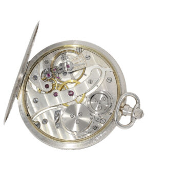 Swiss platinum full hunter “extra flat” case watch Circa 1920