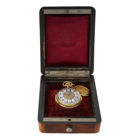Swiss extremely rare 18 Carat gold ‘St George & the Dragon’ Circa 1895 Swiss extremely rare 18 Carat gold ‘St George & the Dragon’ Circa 1895