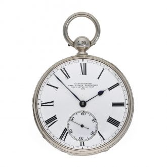 Silver English technically highly interesting chronometer Circa 1864