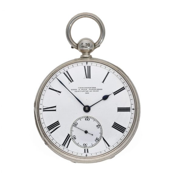 Silver English technically highly interesting chronometer Circa 1864