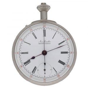 Swiss watch in original display case with rattrapante and foudroyante Circa 1890